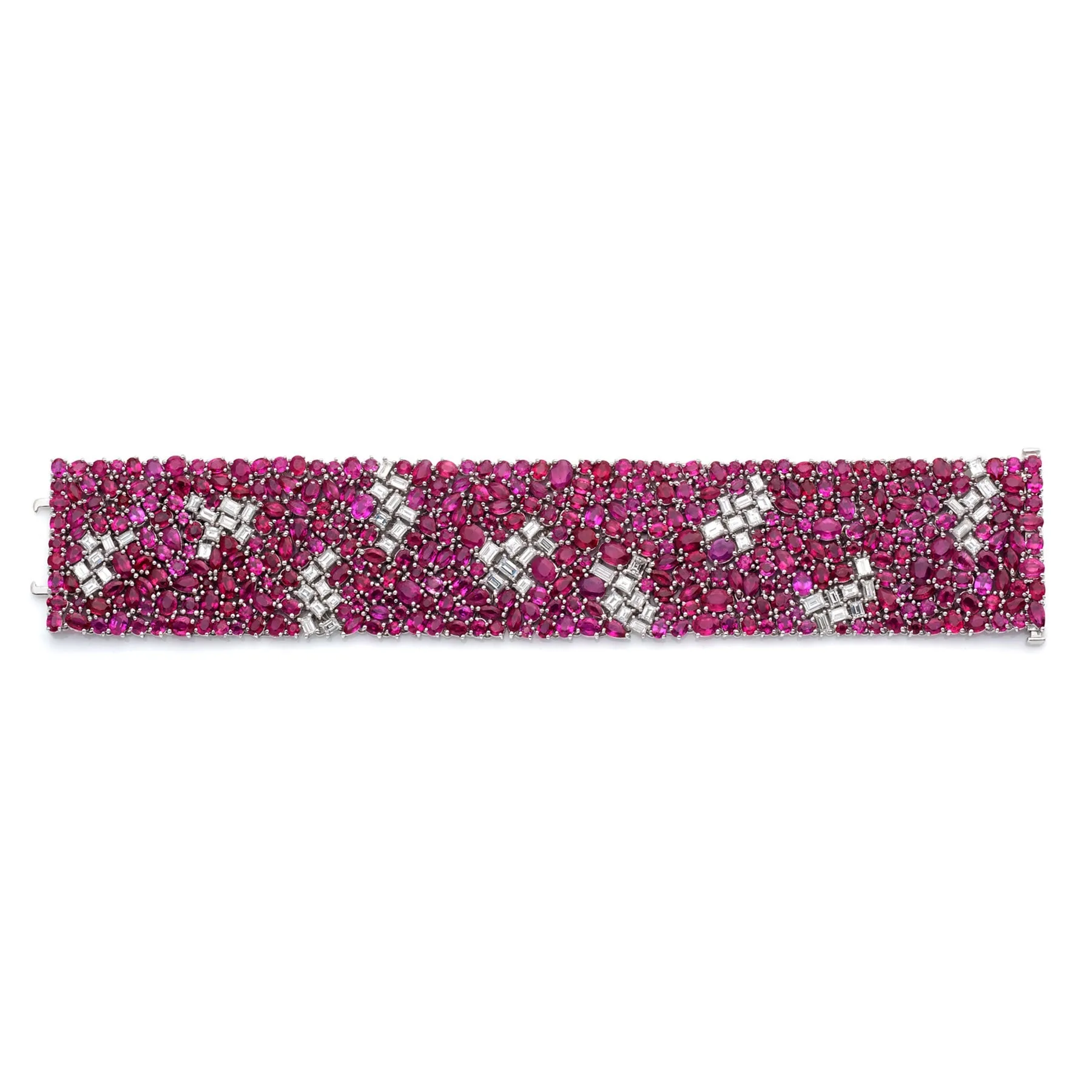 Enchanted Evening Hyperion Ruby Statement Bracelet