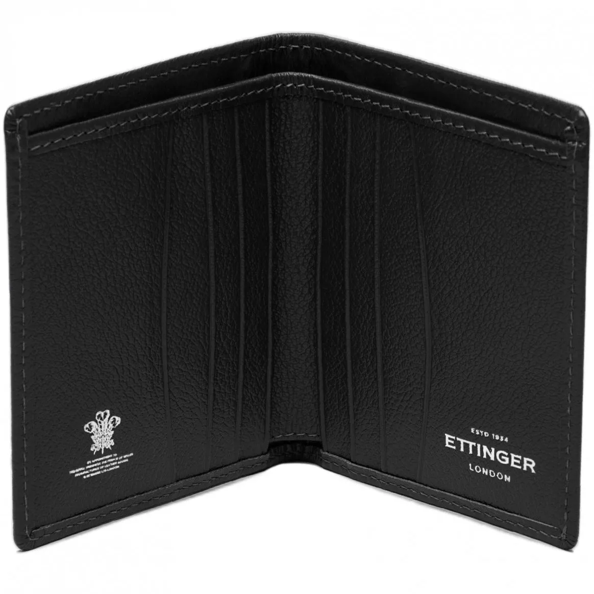 Ettinger Capra Mini Wallet with 6 Card Slips Black made of Goat Leather