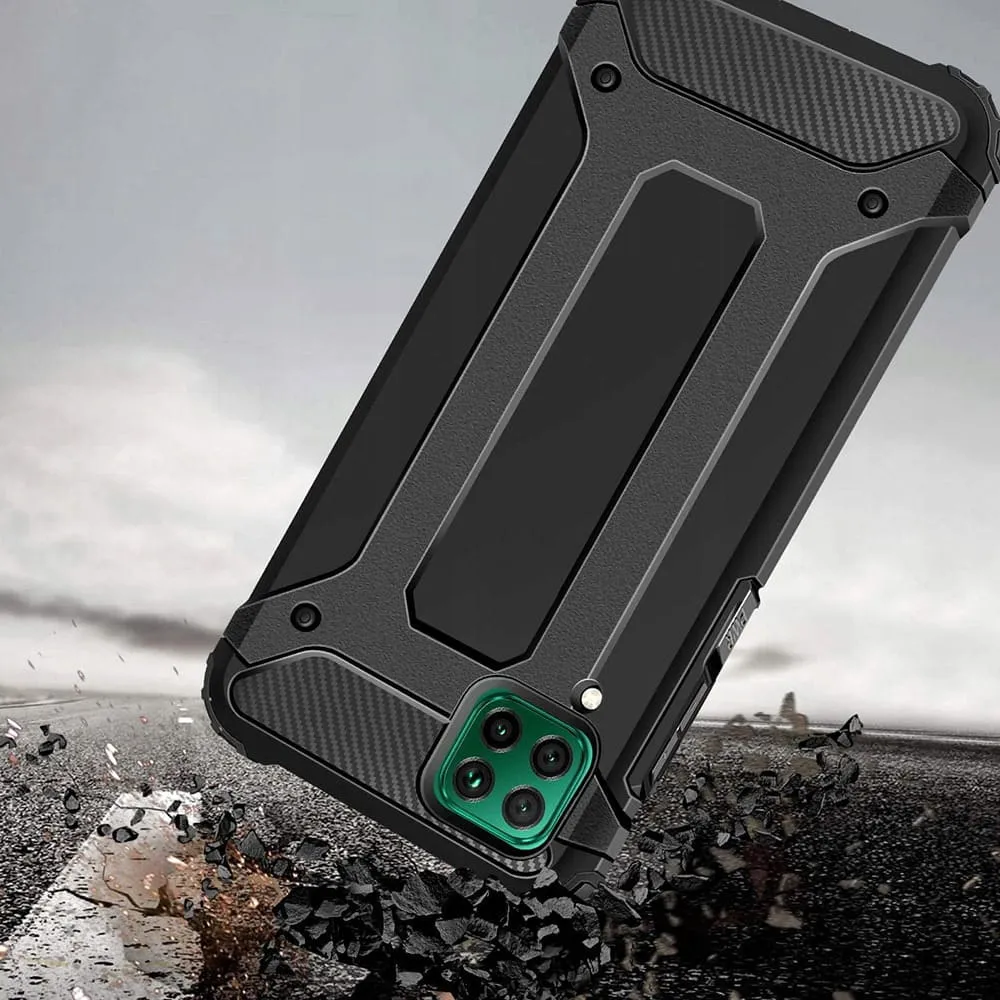 Etui Reinforced Protection Armor - Huawei P40 Lite - Czarny