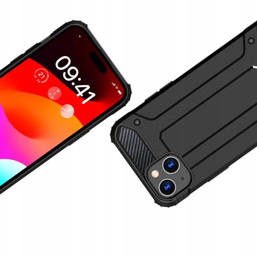 Etui Reinforced Protection Armor - iPhone 12 - Czarny