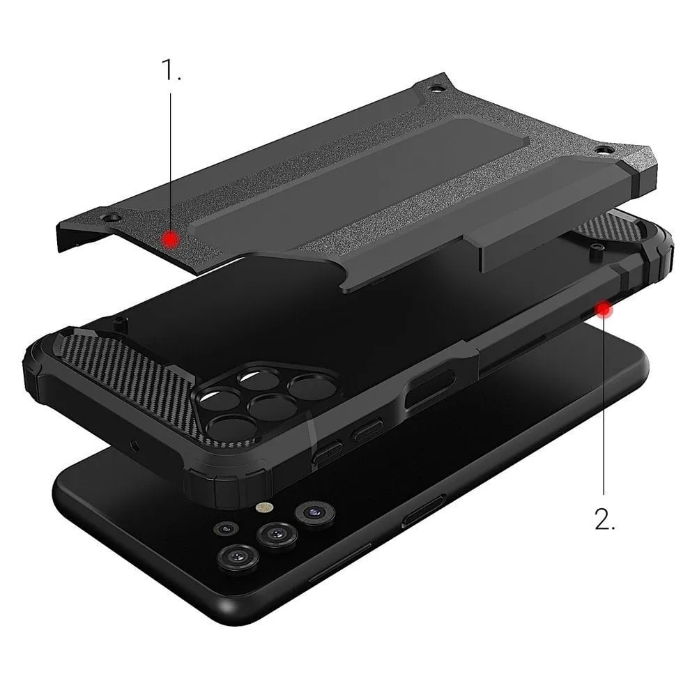 Etui Reinforced Protection Armor - Samsung Galaxy A32 4G - Czarny