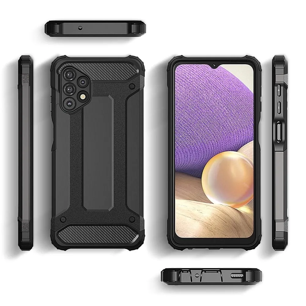 Etui Reinforced Protection Armor - Samsung Galaxy A32 4G - Czarny