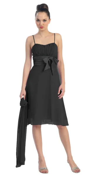 Eureka 1435 Spaghetti Strapped Sleeveless Short Dress