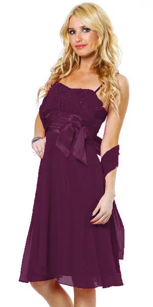 Eureka 1435 Spaghetti Strapped Sleeveless Short Dress