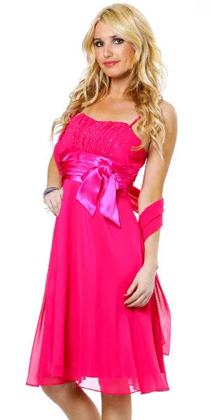Eureka 1435 Spaghetti Strapped Sleeveless Short Dress