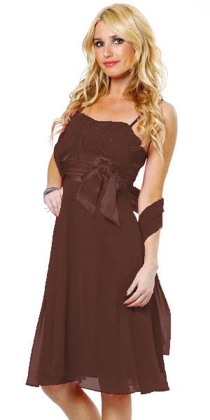 Eureka 1435 Spaghetti Strapped Sleeveless Short Dress