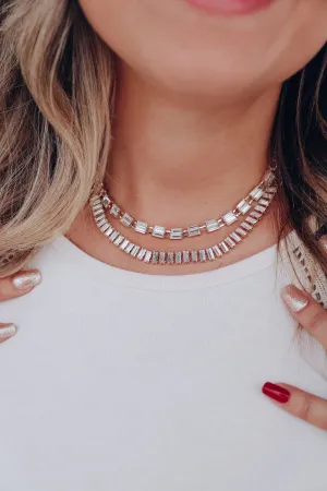 Fancy & Fabulous Baguette Necklace - Gold