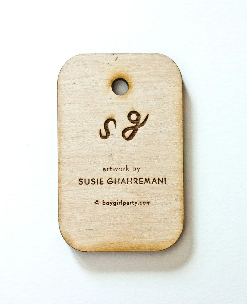 Fancy Bird Miniature Painting by Susie Ghahremani