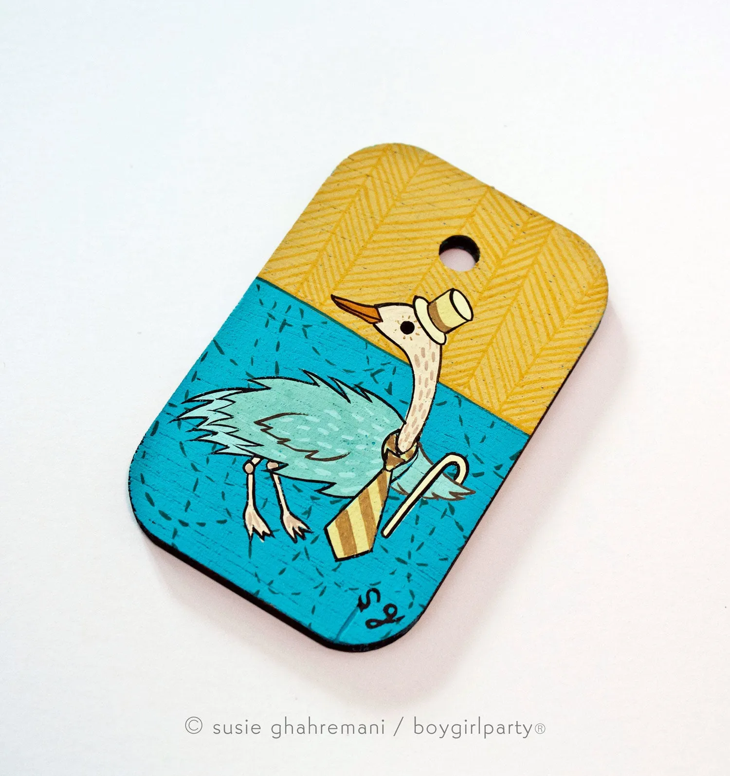 Fancy Bird Miniature Painting by Susie Ghahremani