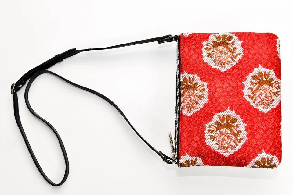 FAY Triple -zip Crossbody Bag - Black / Red