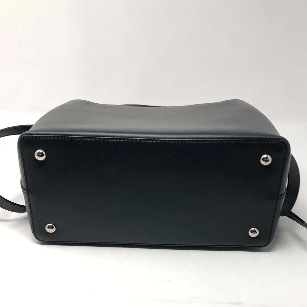 Fendi Black Leather Muylticolor Studded Petite 2Jours