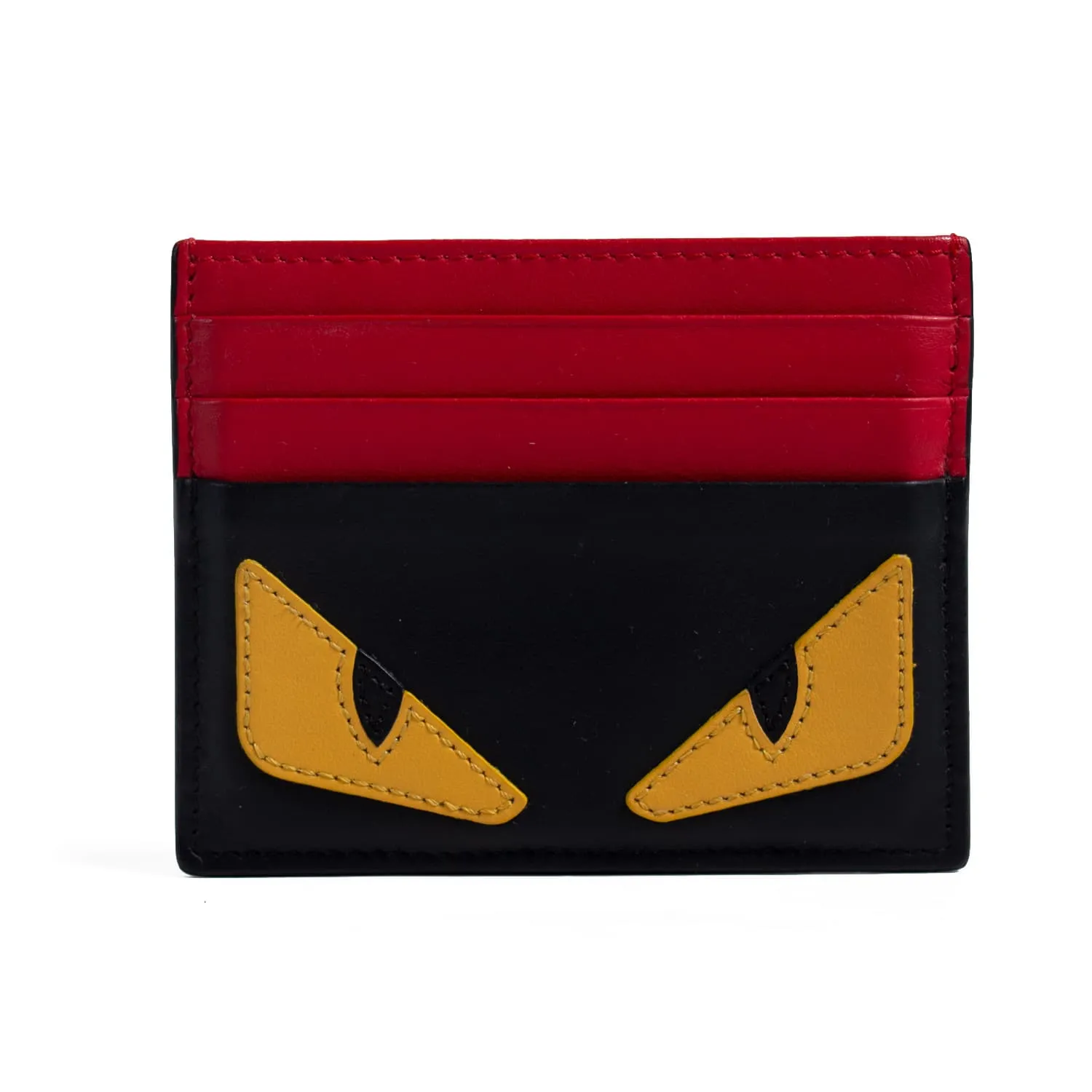 Fendi Monster Leather Card Holder