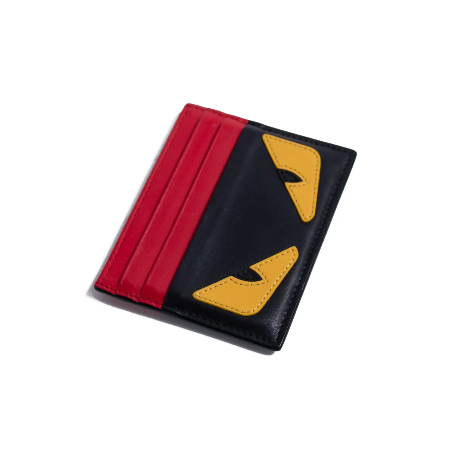 Fendi Monster Leather Card Holder