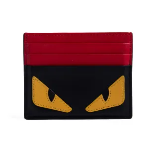 Fendi Monster Leather Card Holder