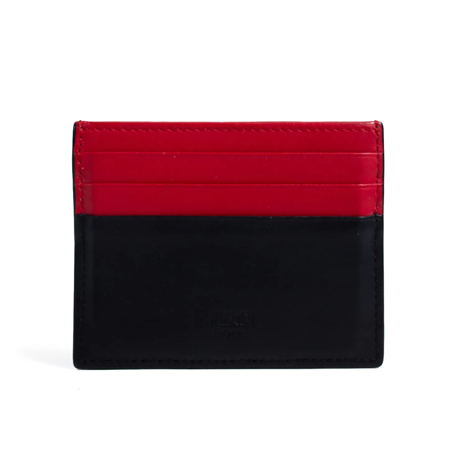 Fendi Monster Leather Card Holder