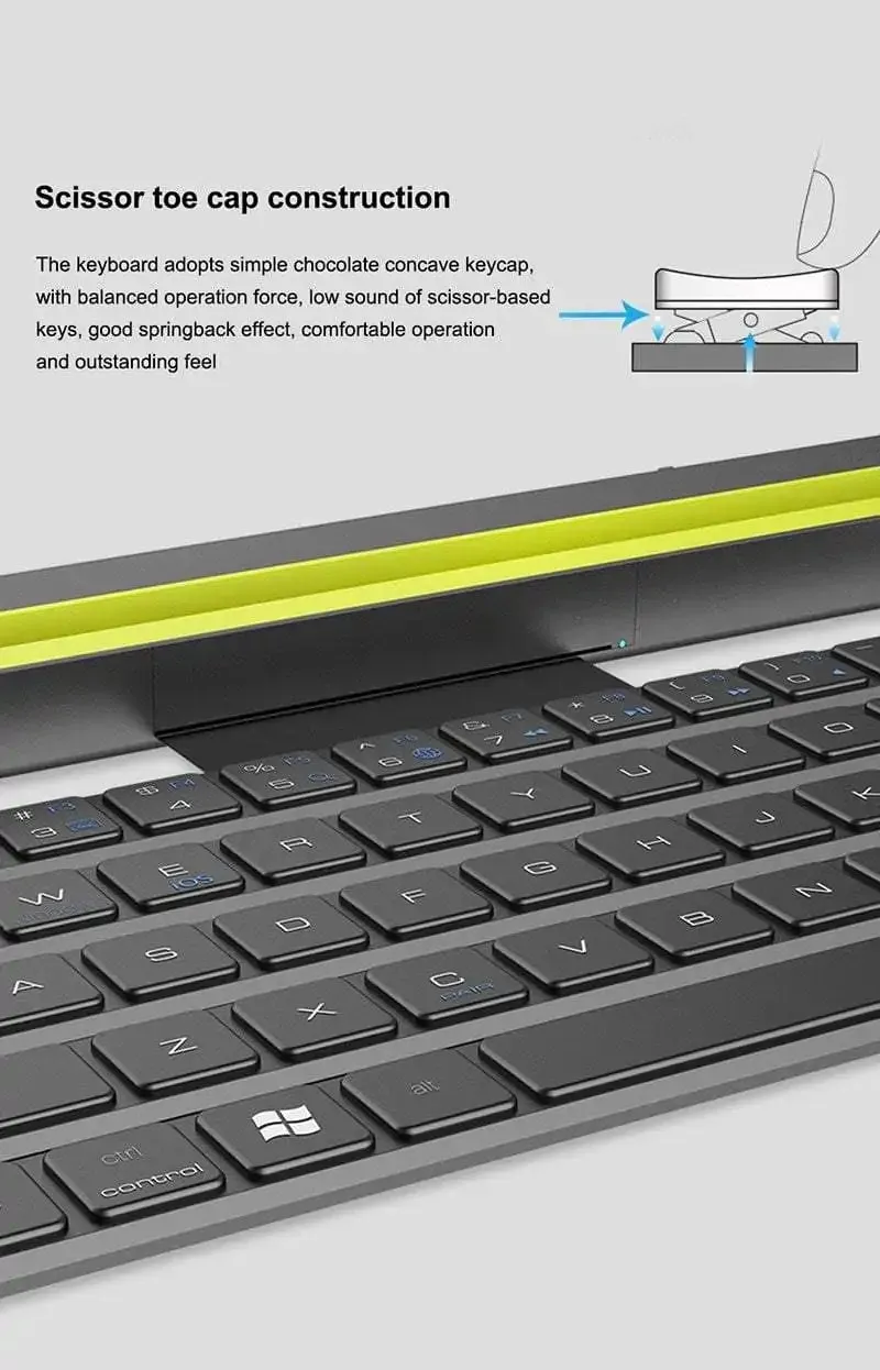 Flexible Roll Folding Bluetooth Keyboard