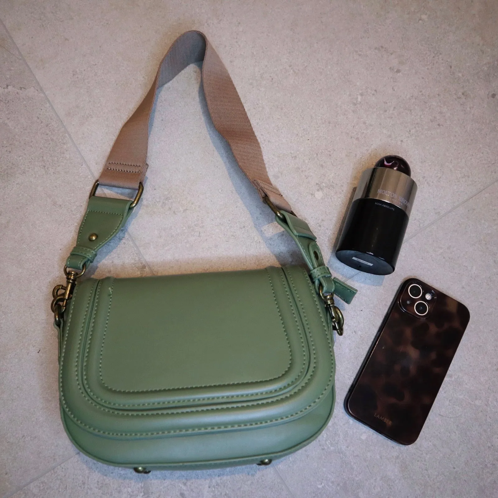 Florence Green Crossbody Bag