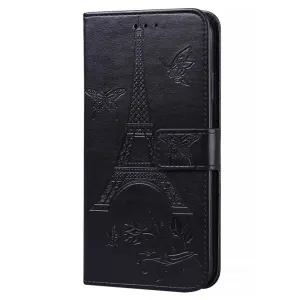 For iPhone12 mini Phone Case 5.4 Inches Card Slot Phone Bracket Mobile Phone Cover black