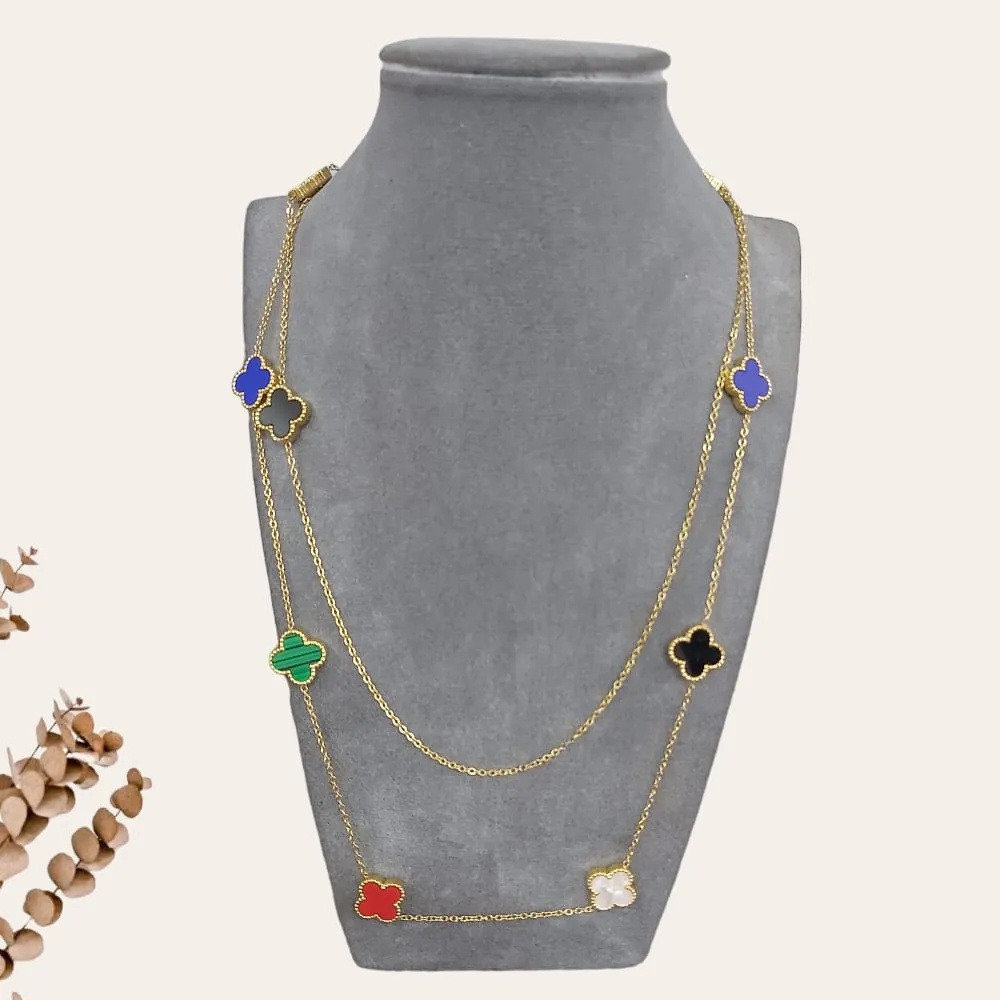 Four Leaf Clover Chain Necklace 3