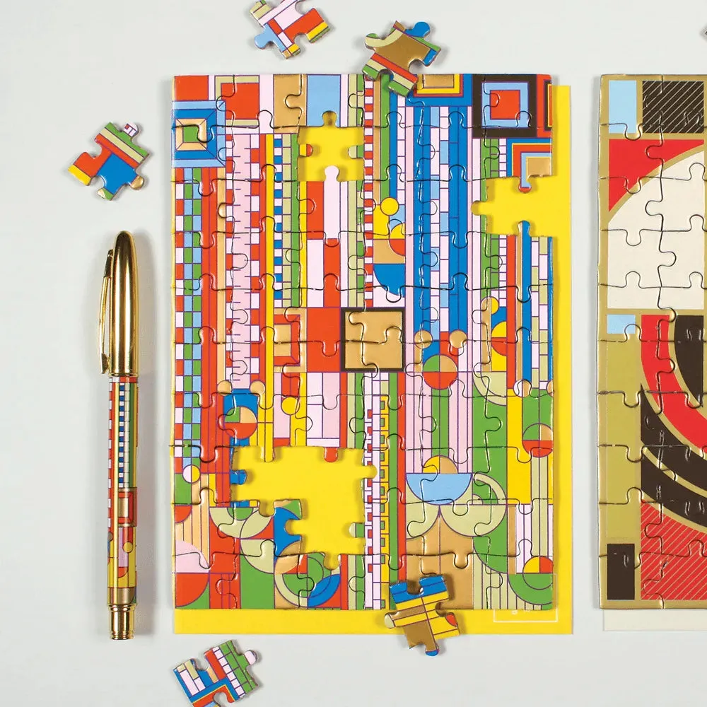 Frank Lloyd Wright Saguaro Forms & Cactus Flowers Greeting Card Puzzle