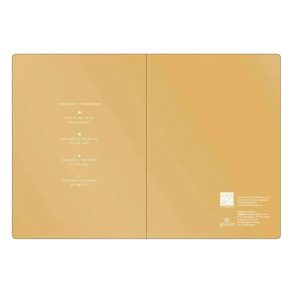 Frank Lloyd Wright Vegan Leather Writer's Notebook Set