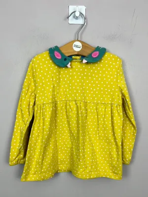 Frugi Bird Collar top 18-24m