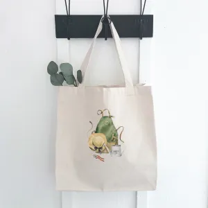 Garden Apron and Hat - Canvas Tote Bag