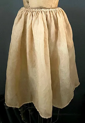 GATHERED LAYERED SILK SKIRT