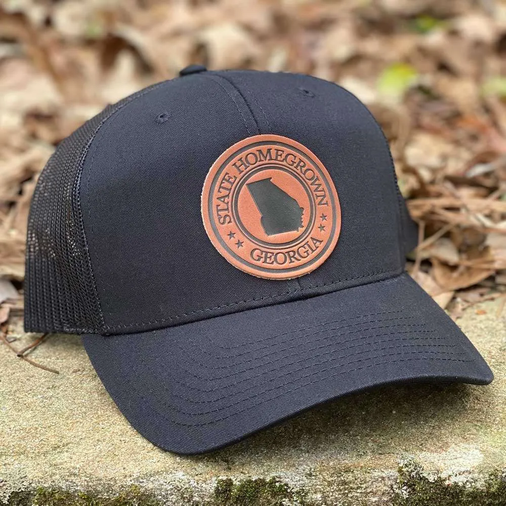 Georgia Pride Leather Patch Trucker Hat