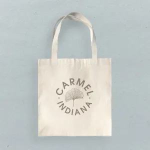 Ginkgo Leaf City State - Canvas Tote Bag