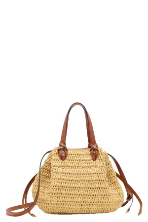 Gio Raffia Crossbody in Natural