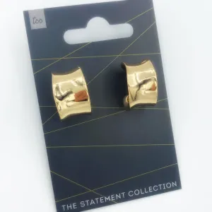 Goddess Gold Wave Hoop Earrings