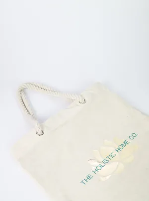 Gold Lotus Tote Bag