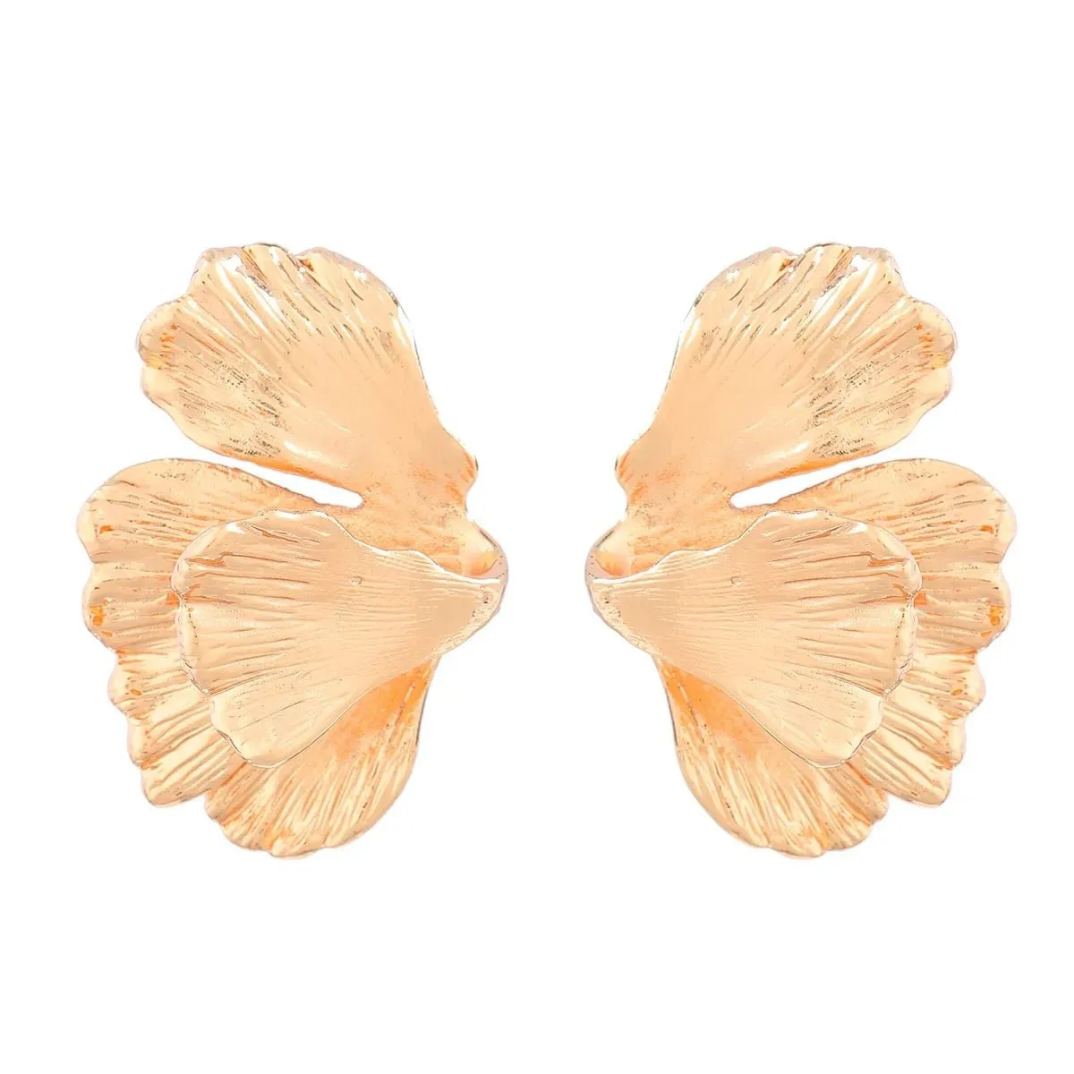 Golden Butterfly Statement Earrings