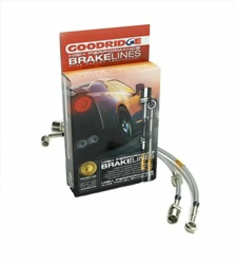 Goodridge 90-97 Honda Accord w/ Rear Drum w/o ABS (Inc Wagon) SS Brake Lines | 20001
