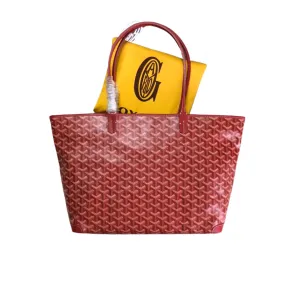 GOYARD ARTOIS PM TOTE BAG RED