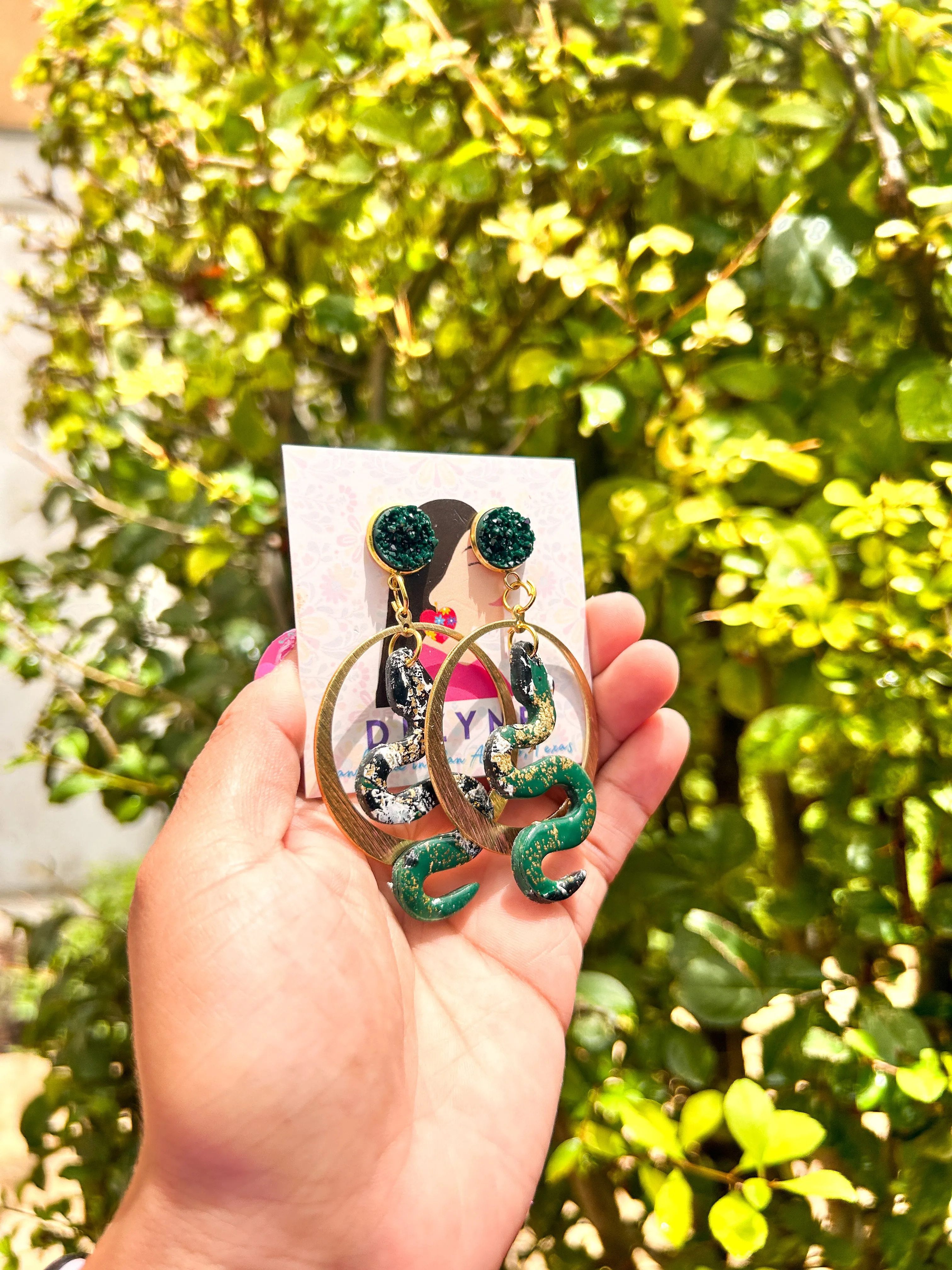 Green Marble Medusa Pair