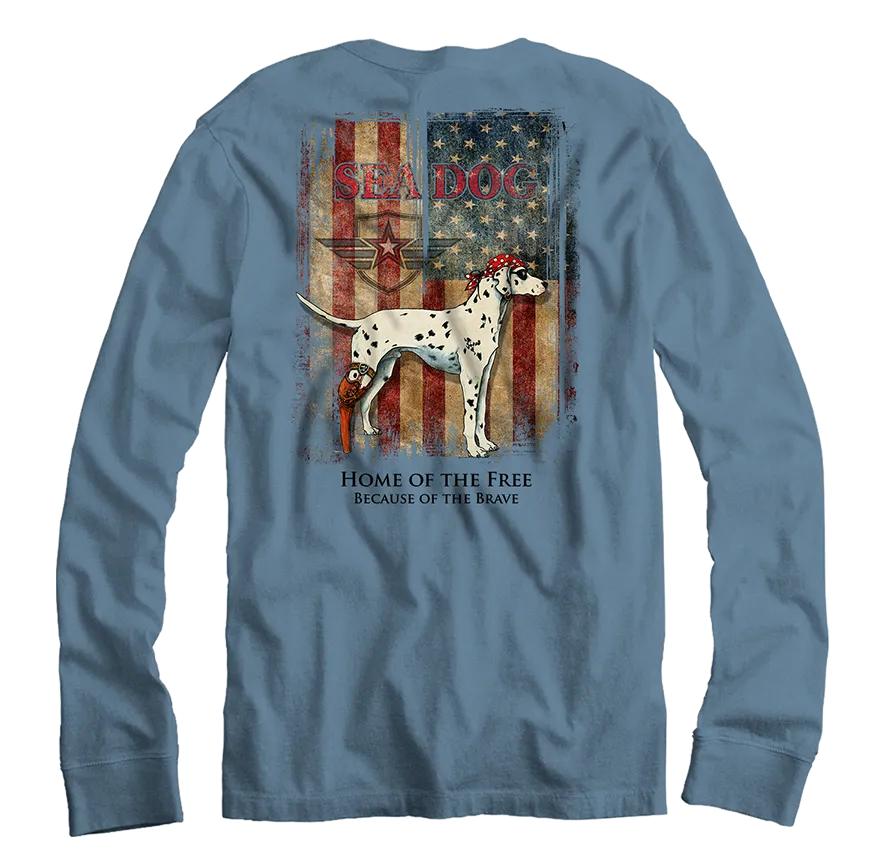 Grunge US Flag - Long Sleeve Shirt