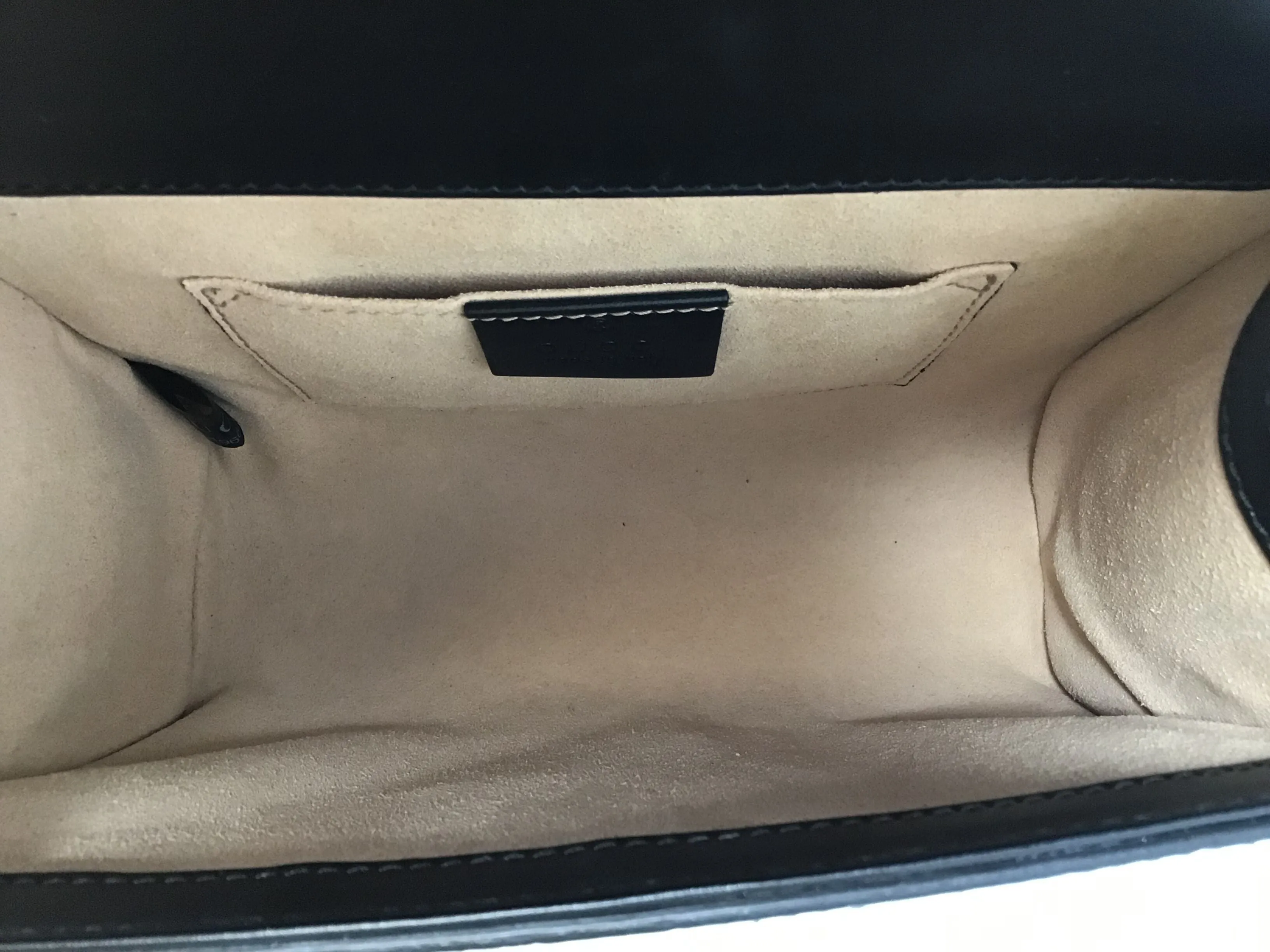 Gucci Black SM 'Padlock' Guccissima Shoulder Bag