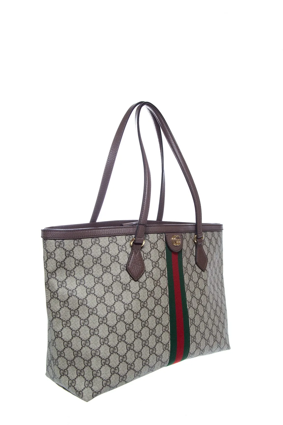 Gucci Brown Monogram Ophidia Supreme Tote
