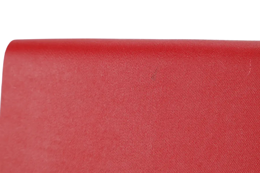 GUCCI GG SUPREME NO LONGER NOT YET LARGE CLUTCH RED LEATHER-CANVAS WITH DUST COVER