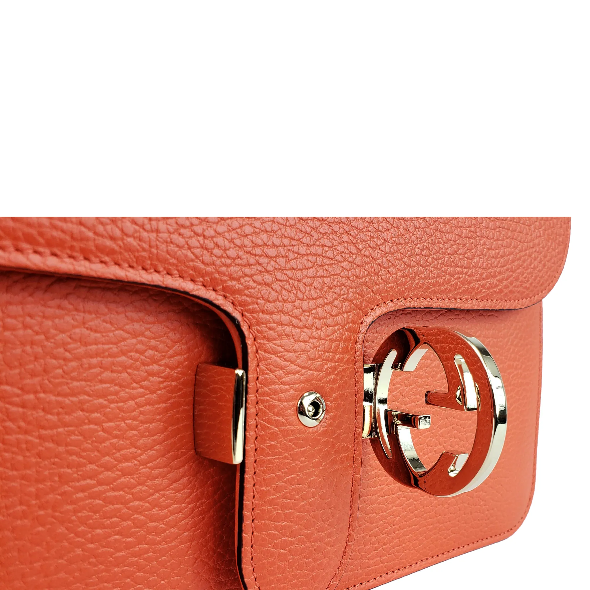 Gucci Medium Interlocking GG Crossbody Bag in Sun Orange