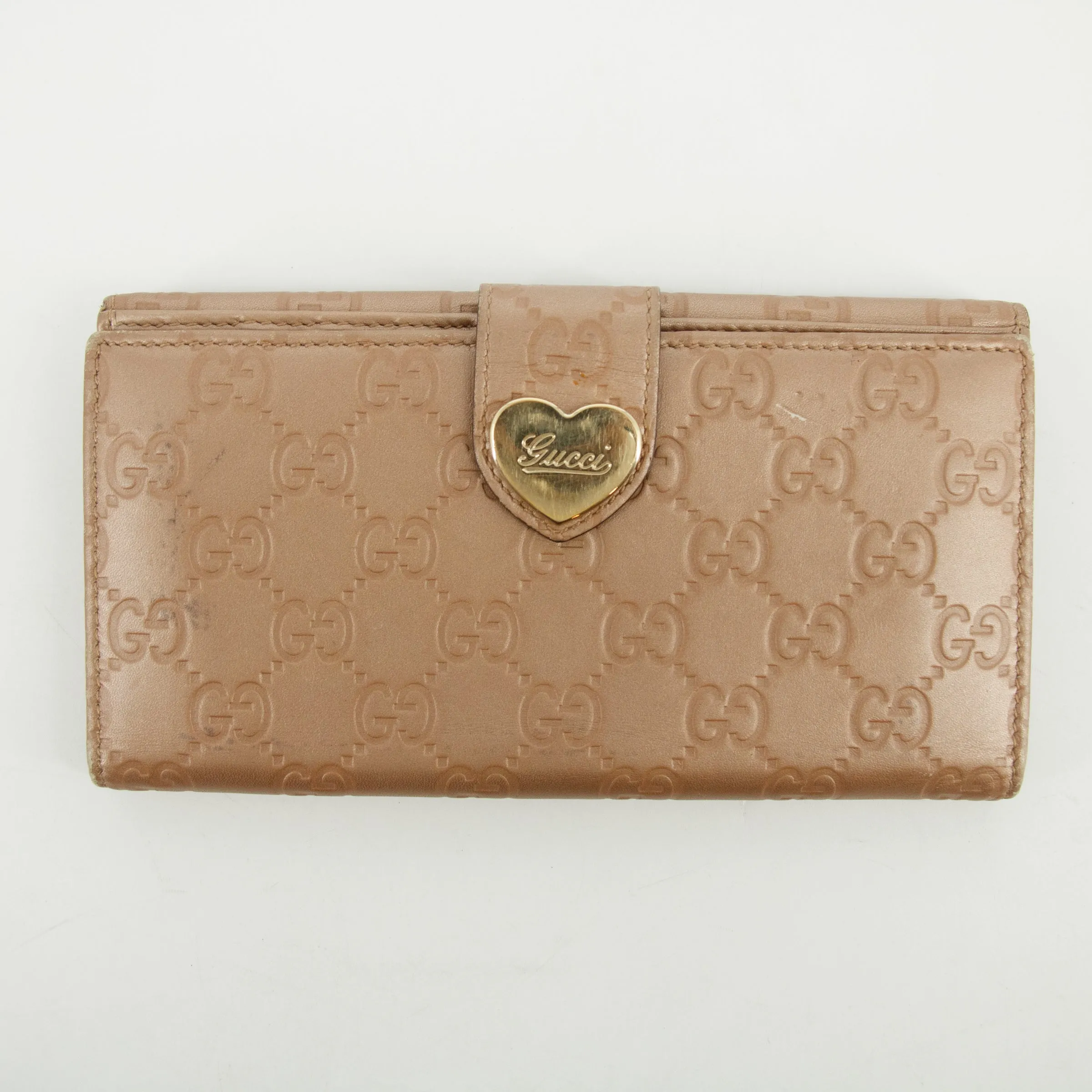 Gucci Pink Guccisima Leather Long Wallet #2634