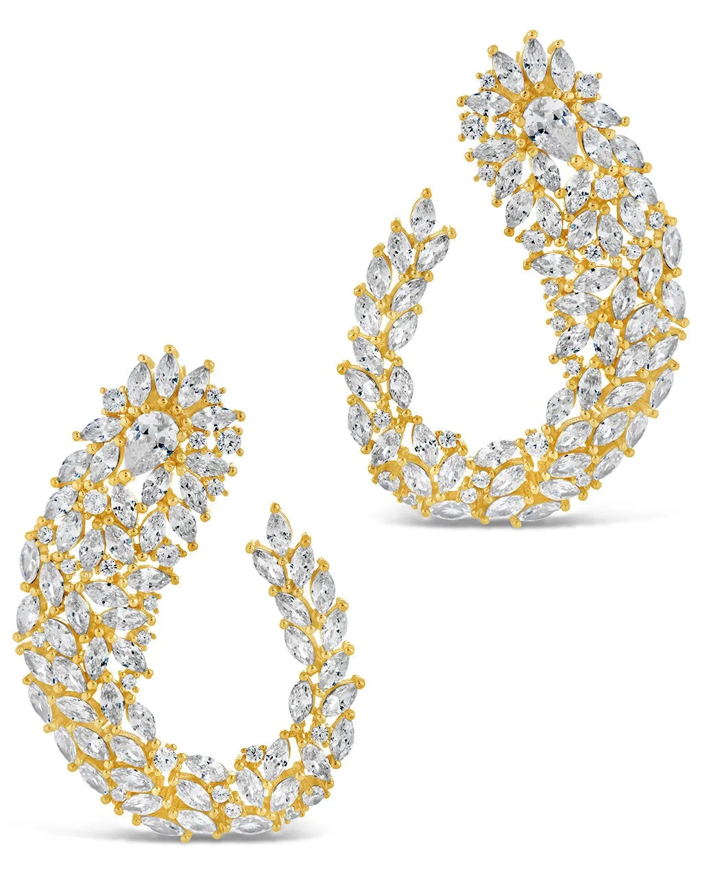 Gwen CZ Statement Drop Earrings