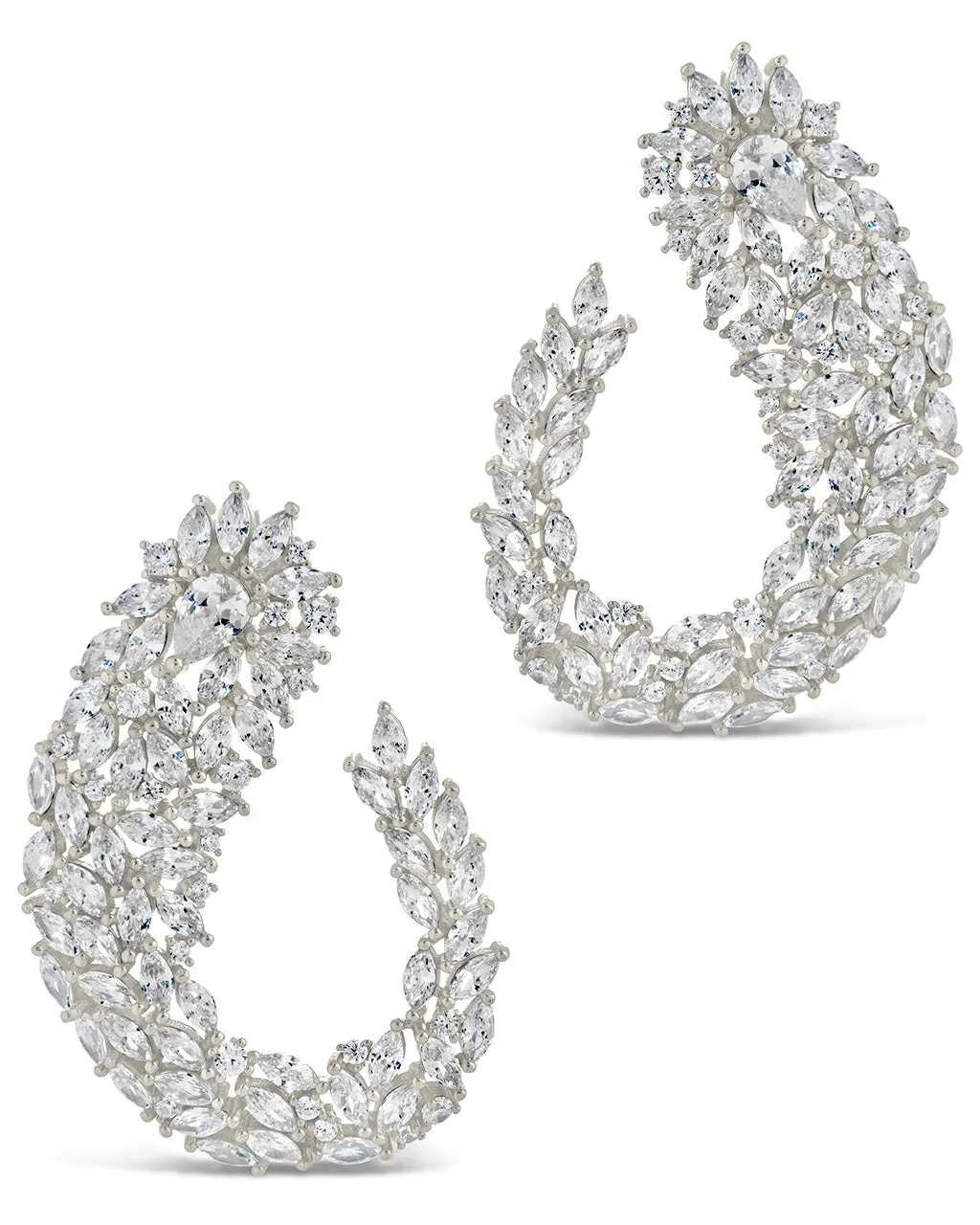 Gwen CZ Statement Drop Earrings