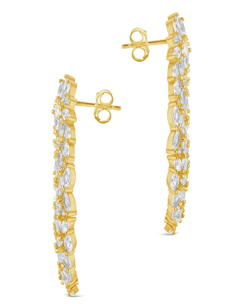 Gwen CZ Statement Drop Earrings