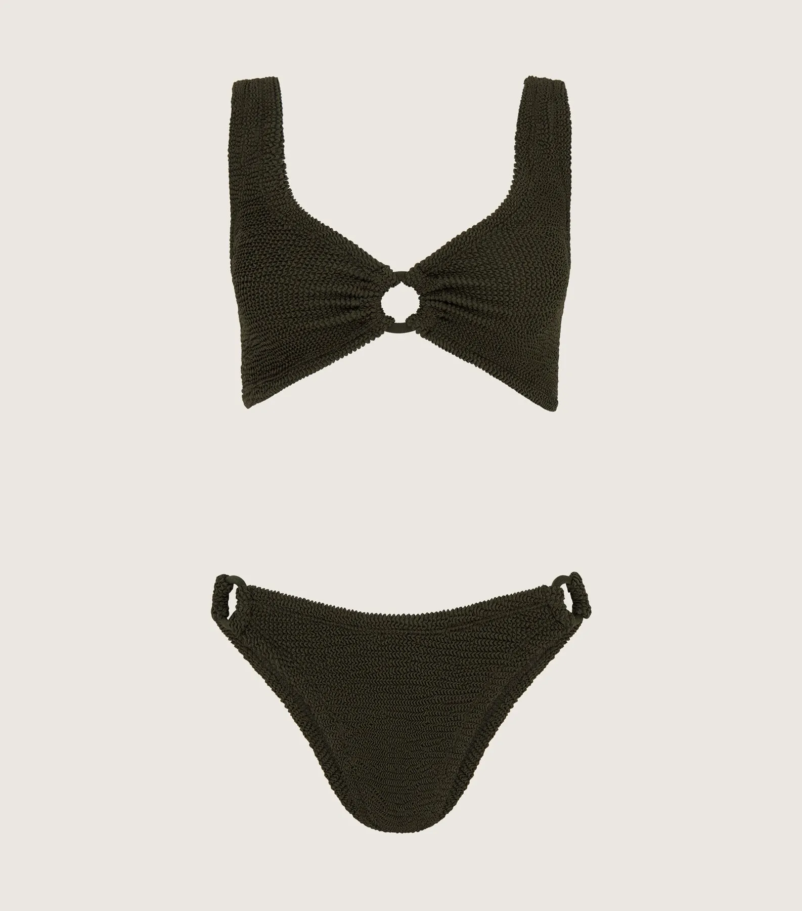 Hallie Bikini - Metallic Khaki
