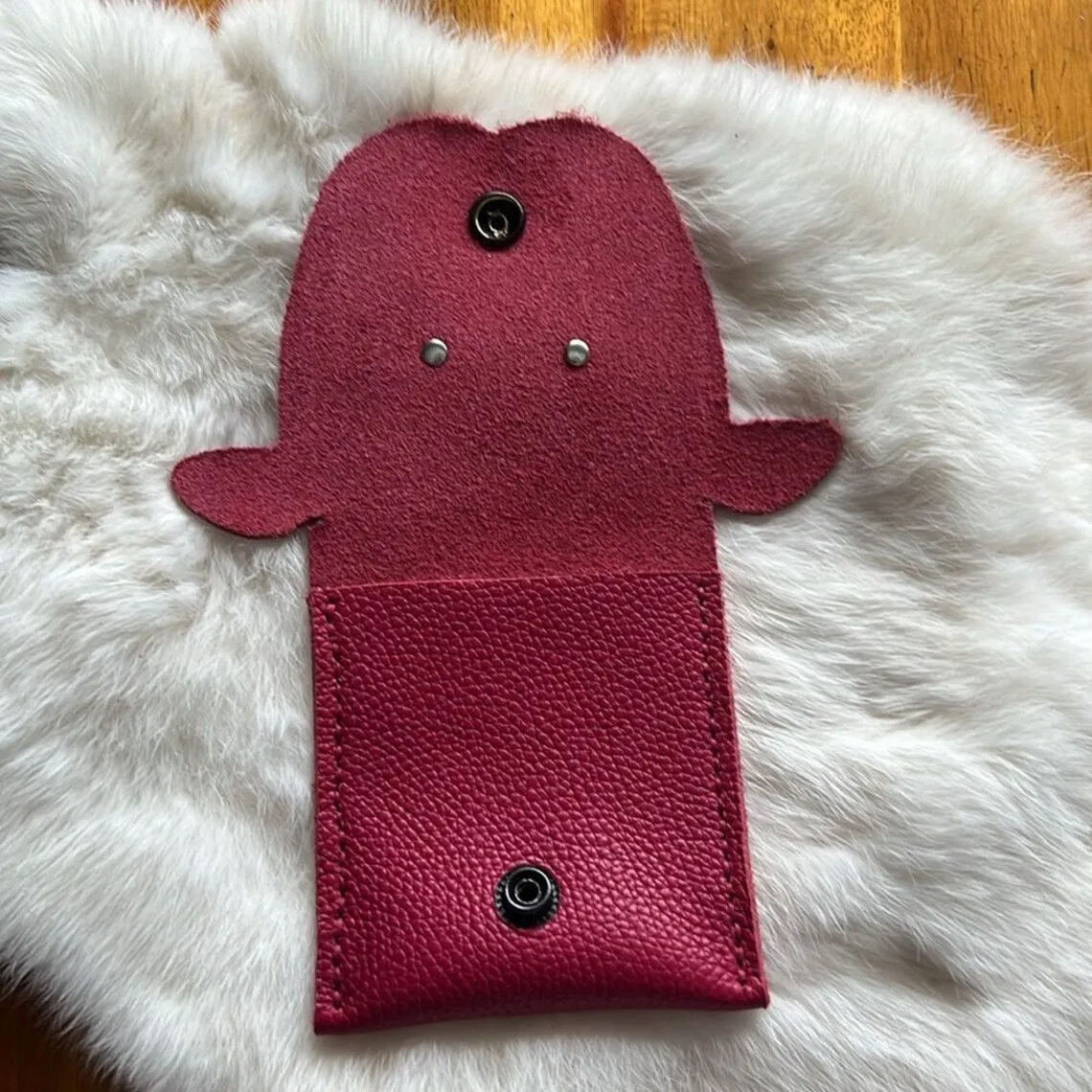 Handcrafted Leather Puppy Wallet