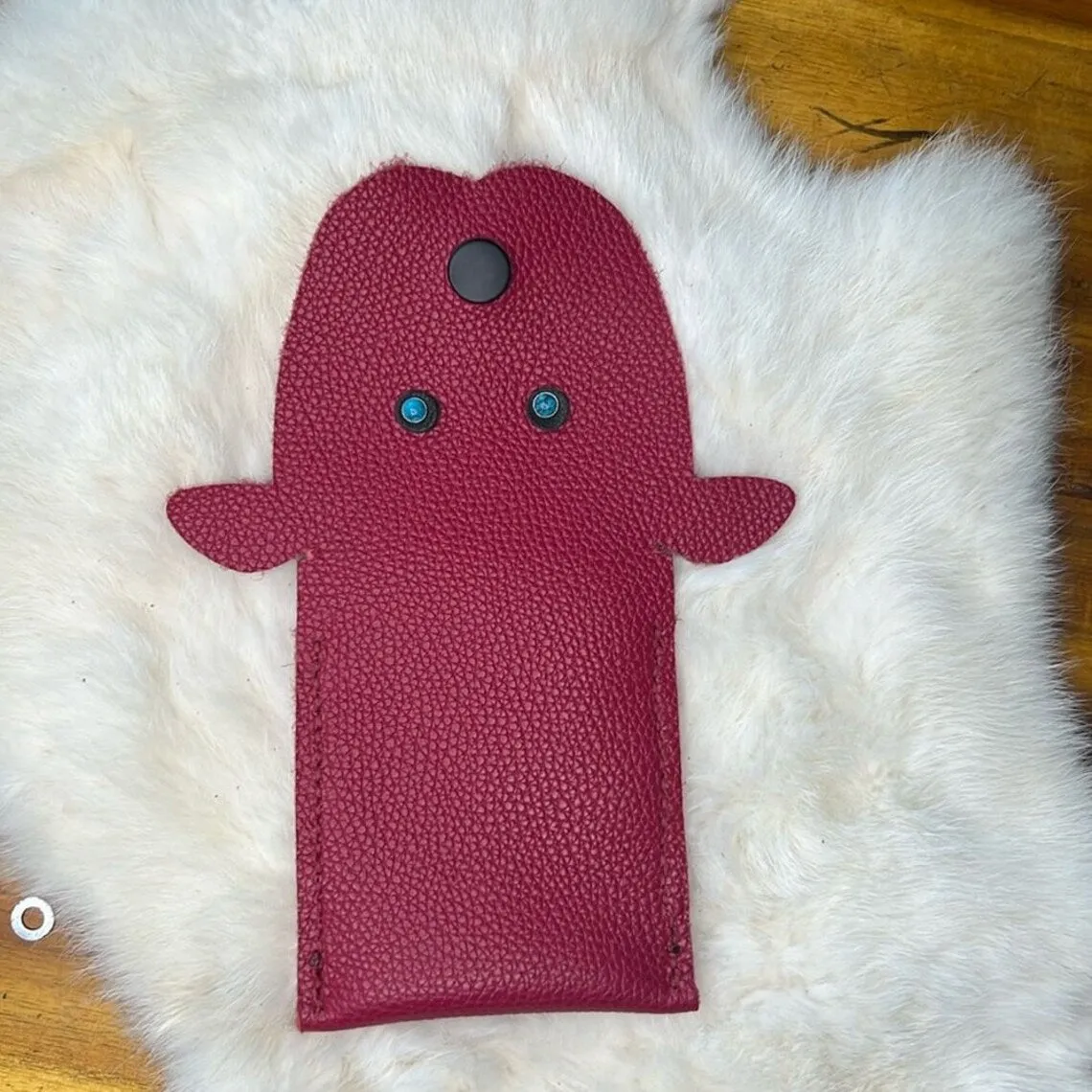 Handcrafted Leather Puppy Wallet