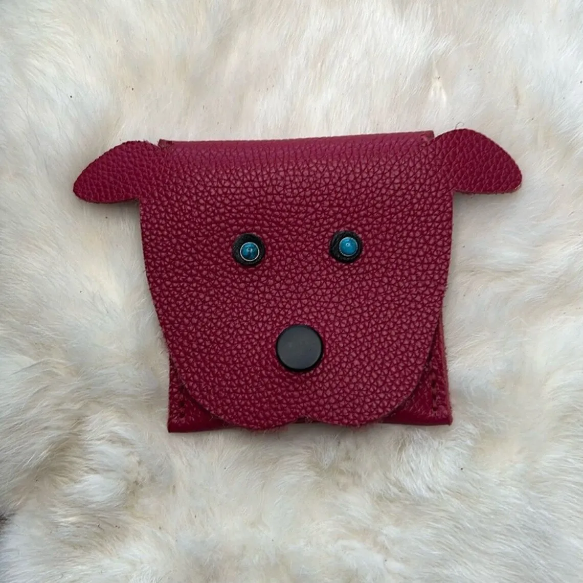 Handcrafted Leather Puppy Wallet